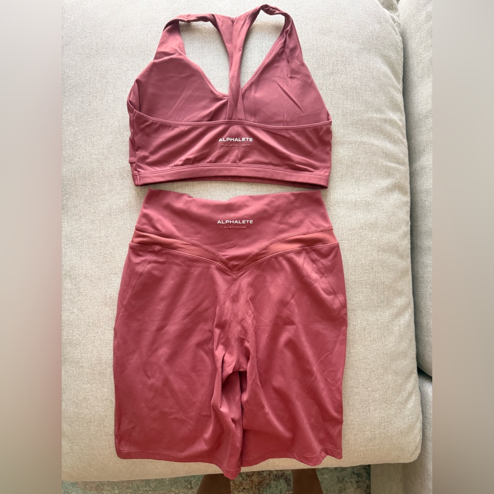 Burgundy size M alphalete set
